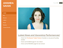 Tablet Screenshot of amandasavan.com